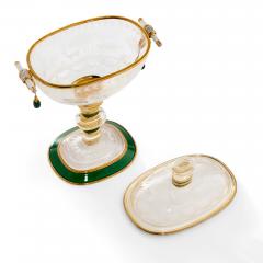 Gold Diamond and Enamel Mounted Rock Crystal Cup and Cover - 4787912