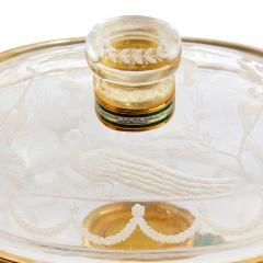 Gold Diamond and Enamel Mounted Rock Crystal Cup and Cover - 4787915