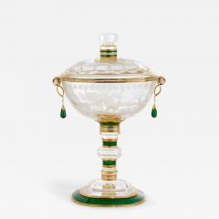 Gold Diamond and Enamel Mounted Rock Crystal Cup and Cover - 4789880