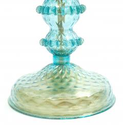 Gold Flecks Design with Brass Base Venetian Flambeau Table Lamp - 2405398