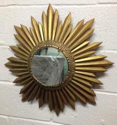 Gold Giltwood Framed Sunburst Mirror - 1155074