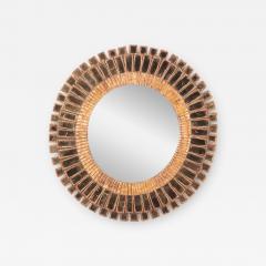 Gold Glass and resin sunburst mirror in the manner of Line Vautrin - 3243882