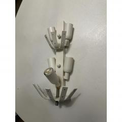 Gold Graniglia Leaf Murano Glass Wall Sconces in Venetian Style a Pair - 4755227