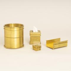 Gold Hollywood Regency bathroom set - 1760020