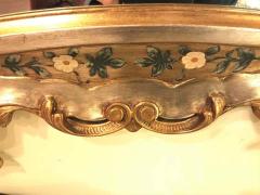 Gold Leaf Paint Decorated Shell Form Wall or Console Mirror - 1302453