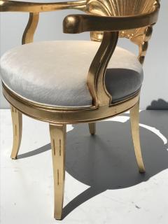 Gold Leafed Venetian Grotto Style Shell Armchairs - 567111