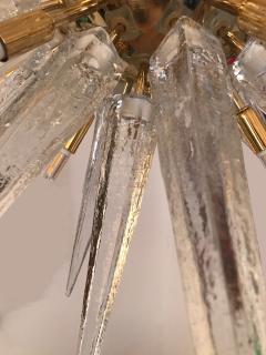 Gold Plated Sputnik Chandelier with Handblown Murano Glass - 514584