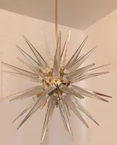 Gold Plated Sputnik Chandelier with Handblown Murano Glass - 514585