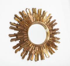 Gold Starburst Oval Mirror - 2242785