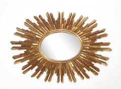 Gold Starburst Oval Mirror - 2242789