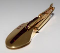 Gold and Rubies Hydroplane Brooch - 327067