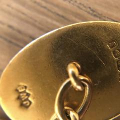 Gold and enamel cufflinks - 1059764