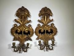Gold sconces PAIR OF EARLY 19TH CENTURY SCONCES - 2838568