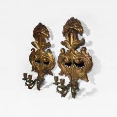 Gold sconces PAIR OF EARLY 19TH CENTURY SCONCES - 2841059