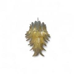 Golden Fern Lamp in Murano Glass - 4386193