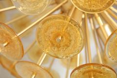 Golden Murano Mini Glass Disc Sputnik Chandelier - 4531001