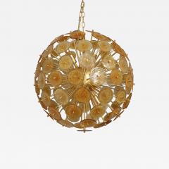 Golden Murano Mini Glass Disc Sputnik Chandelier - 4532354