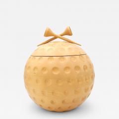 Golf Ball Ice Bucket by Alfonso Bini Italy 1950s - 3194599