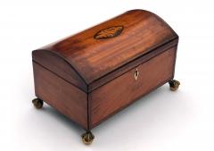 Good Federal domed top box with shell and banded inlay - 2113273