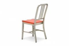 GoodForm Pair Of Goodform American Mid Century Aluminum And Red Vinyl Side Chairs - 3169884