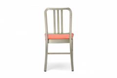 GoodForm Pair of GoodForm American Mid Century Aluminum and Red Vinyl Side Chairs - 4665425