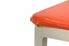 GoodForm Pair of GoodForm American Mid Century Aluminum and Red Vinyl Side Chairs - 4665427