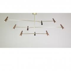 Gordon Auchincloss Atlas 3 Custom Chandelier With Walnut Wood Shades - 2241336