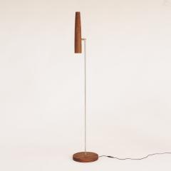 Gordon Auchincloss Wallace Metal Standing Floor Lamp With Walnut Wood Shade - 2241296