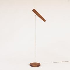 Gordon Auchincloss Wallace Metal Standing Floor Lamp With Walnut Wood Shade - 2241311