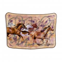 Gordon Holden Gordon Holden American Contemporary Abstract Acrylic and Enamel on Dye Sublimate - 4629753