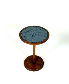 Gordon Jane Martz Gordon Jane Martz Gray Coin Tile Mosaic Side Table - 4150276