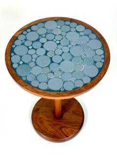 Gordon Jane Martz Gordon Jane Martz Gray Coin Tile Mosaic Side Table - 4150277