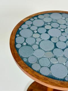Gordon Jane Martz Gordon Jane Martz Gray Coin Tile Mosaic Side Table - 4150278