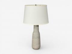 Gordon Jane Martz Gordon Jane Martz Large Table Lamp Light Grey Ceramic USA 1960s - 4590545
