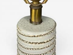 Gordon Jane Martz Gordon Jane Martz Large Table Lamp Light Grey Ceramic USA 1960s - 4590551