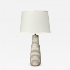 Gordon Jane Martz Gordon Jane Martz Large Table Lamp Light Grey Ceramic USA 1960s - 4590694