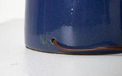 Gordon Jane Martz Gordon Jane Martz Pair of Cobalt Blue Glazed Ceramic Table Lamps - 4596842