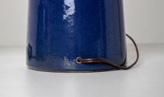 Gordon Jane Martz Gordon Jane Martz Pair of Cobalt Blue Glazed Ceramic Table Lamps - 4596843