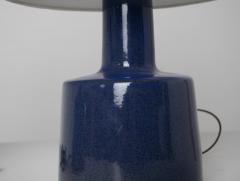 Gordon Jane Martz Gordon Jane Martz Pair of Cobalt Blue Glazed Ceramic Table Lamps - 4596845