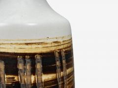 Gordon Jane Martz Gordon Jane Martz Table Lamp Walnut Beige Ceramic USA 1960s - 4637532