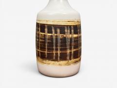 Gordon Jane Martz Gordon Jane Martz Table Lamp Walnut Beige Ceramic USA 1960s - 4637537