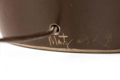Gordon Jane Martz Jane Gordon Martz for Marshall Studios Ceramic Dark Brown Glazed Table Lamp - 4162619