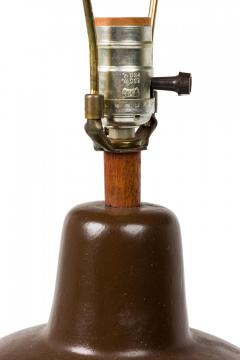 Gordon Jane Martz Jane Gordon Martz for Marshall Studios Ceramic Dark Brown Glazed Table Lamp - 4162620