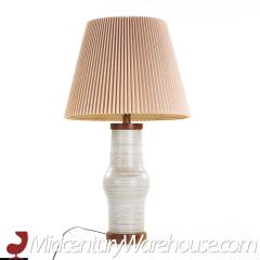 Gordon Jane Martz Jane and Gordon Martz Mid Century Ceramic and Walnut Lamp - 3684592