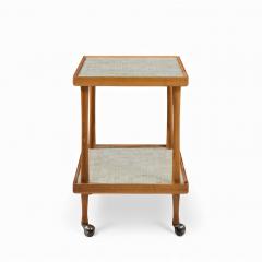 Gordon Jane Martz Jane and Gordon Martz for Marshall Studios Mid Century Walnut and Tile Bar Cart - 4395366