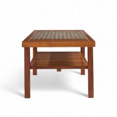 Gordon Jane Martz Jane and Gordon Martz for Marshall Studios Walnut and Tile Coffee Table - 4392807