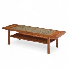 Gordon Jane Martz Jane and Gordon Martz for Marshall Studios Walnut and Tile Coffee Table - 4392811