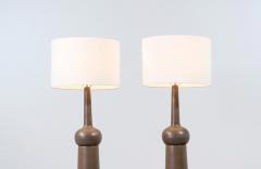 Gordon Jane Martz Large Mid Century Modern Glazed Ceramic Lamps by Jane Gordon Martz - 3289612