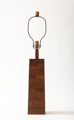 Gordon Jane Martz Large Wood Gordon and Jane Martz Lamp - 4518741