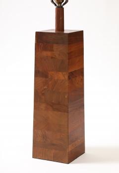 Gordon Jane Martz Large Wood Gordon and Jane Martz Lamp - 4518746